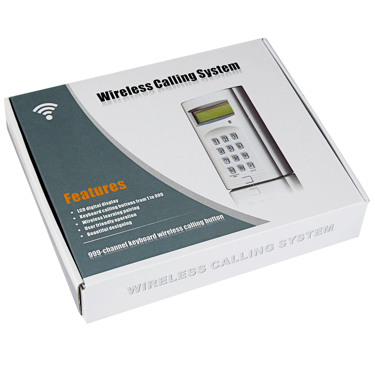 Wireless Calling Restaurant Cafe Paging Queuing System Keyboard Transmitter+Host