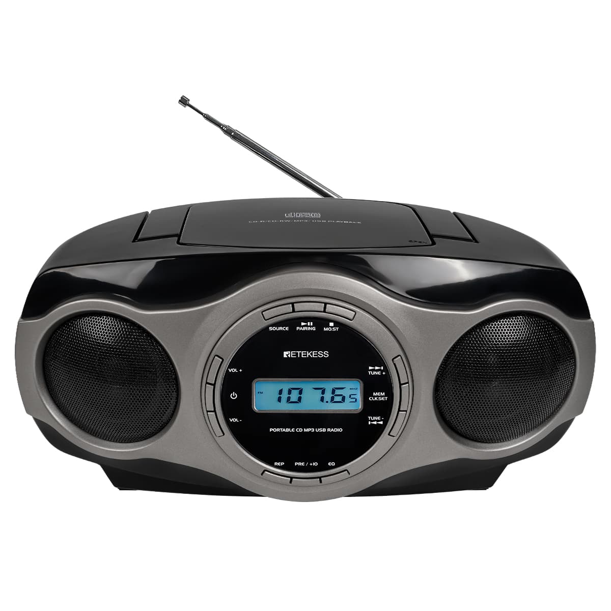 Pelgrim Dijk Ontmoedigd zijn Retekess TR631 Portable Stereo FM Radio CD Player,Support USB, CD, AUX, 5.0  Bluetooth Connection, US Version