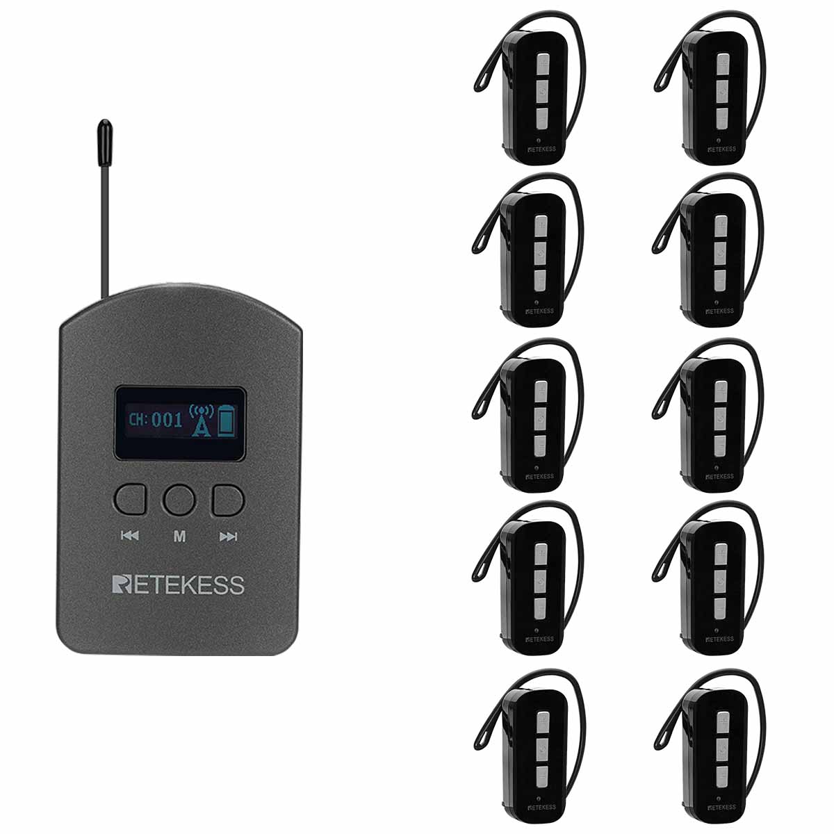 Retekess TT112 TT111 Wireless Audio Guide System for Travel Visit