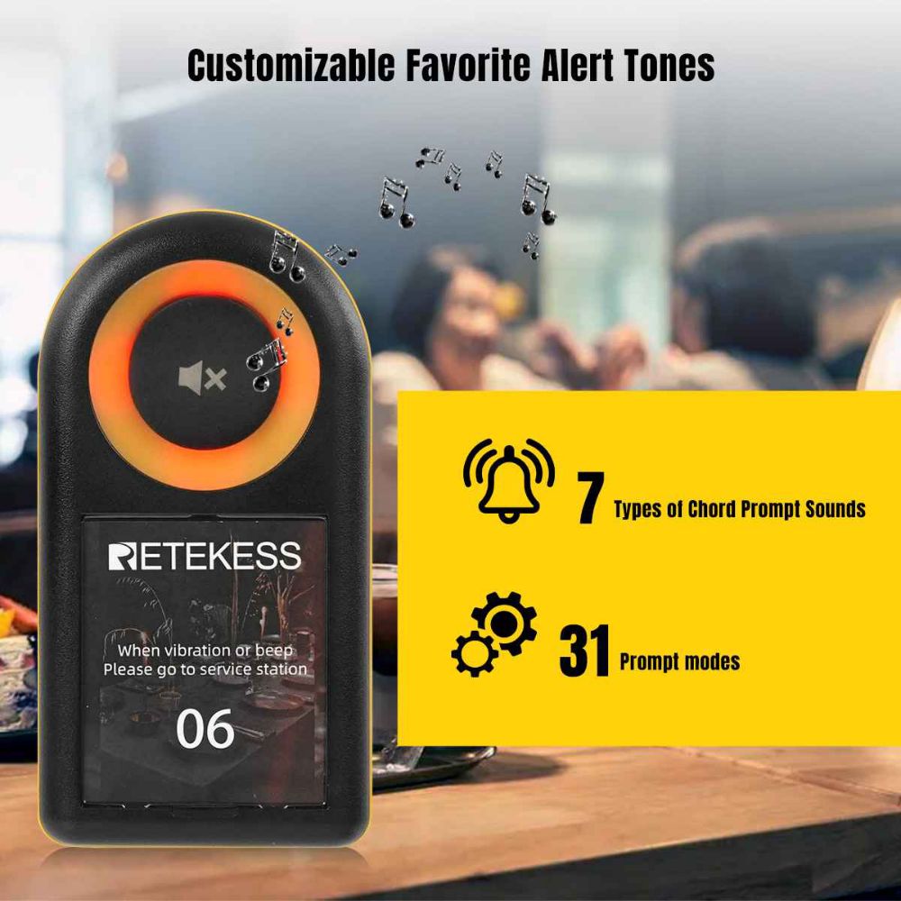 Retekess TD169 Wireless Restaurant Pager System Long Range with 20 Buzzer Pagers