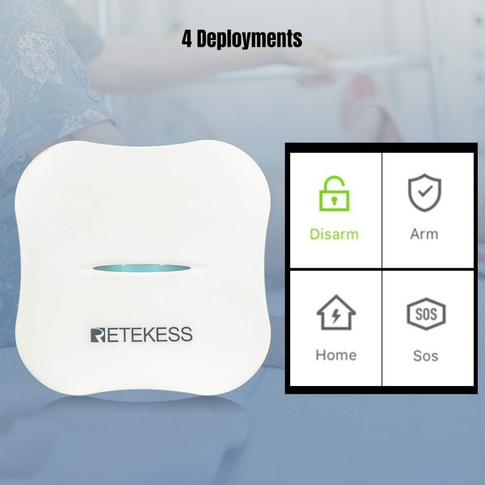 Retekess WiFi Smart Home Security Systems TH011 Series with APP Alert Full Coverage