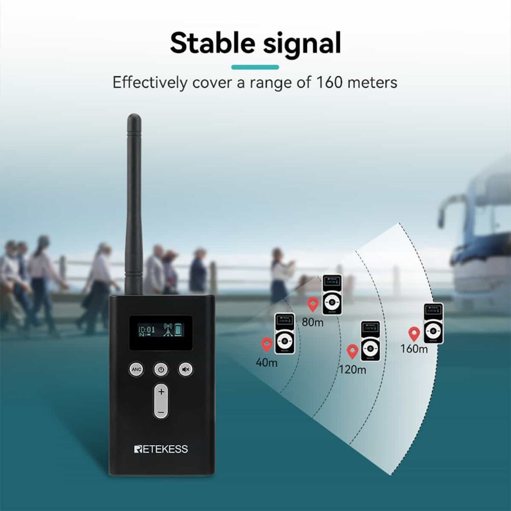 Retekess T130P T131P Guide Systems for Guided Tour T130 T130S Upgraded Version