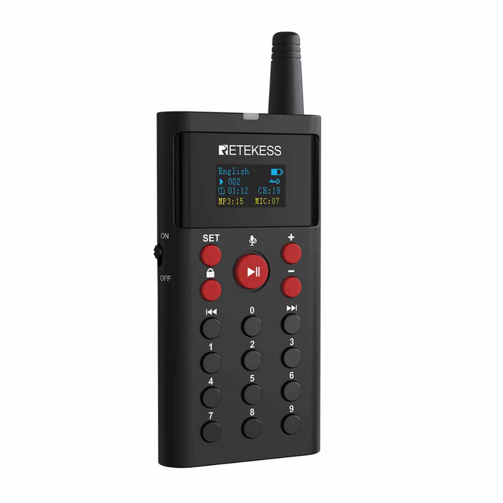 Retekess TT127 Audioguide Integrated Tourguide Transmitter for Museums and Cultural Sites