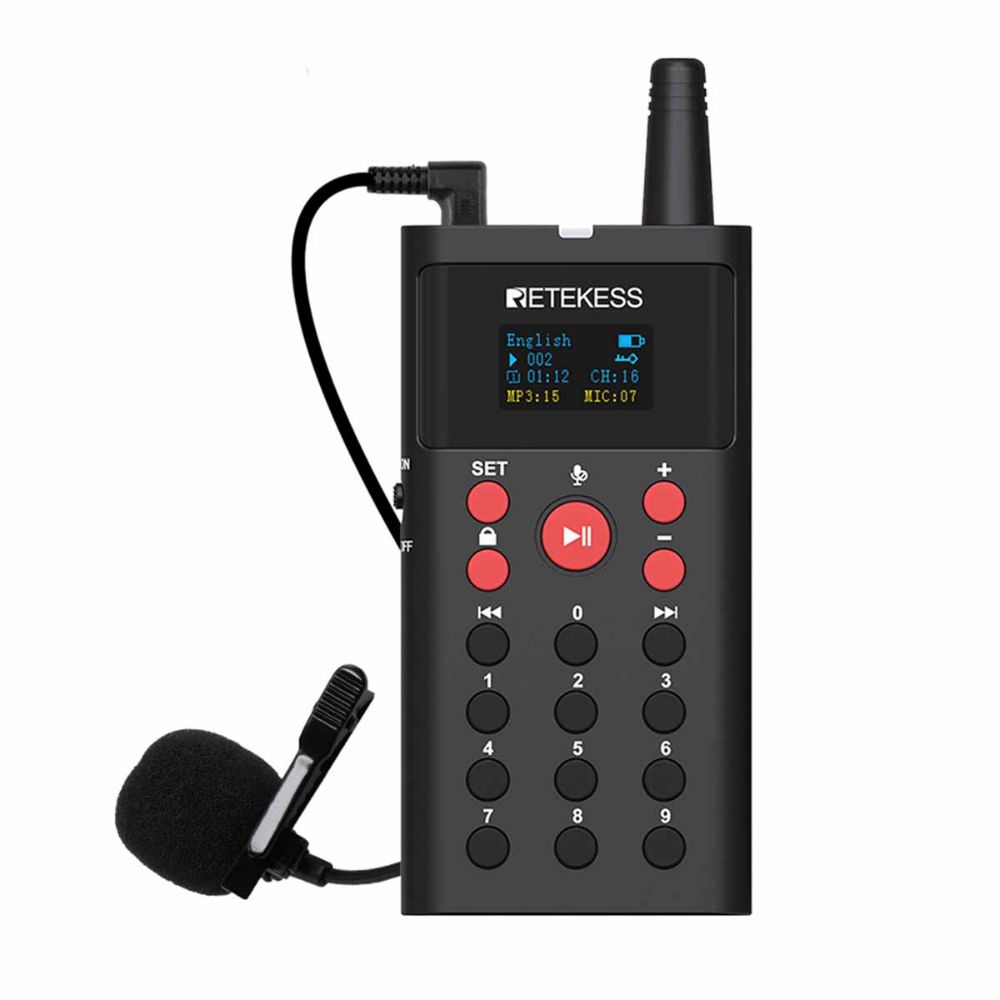 Retekess TT127 Audioguide Integrated Tourguide Transmitter for Museums and Cultural Sites