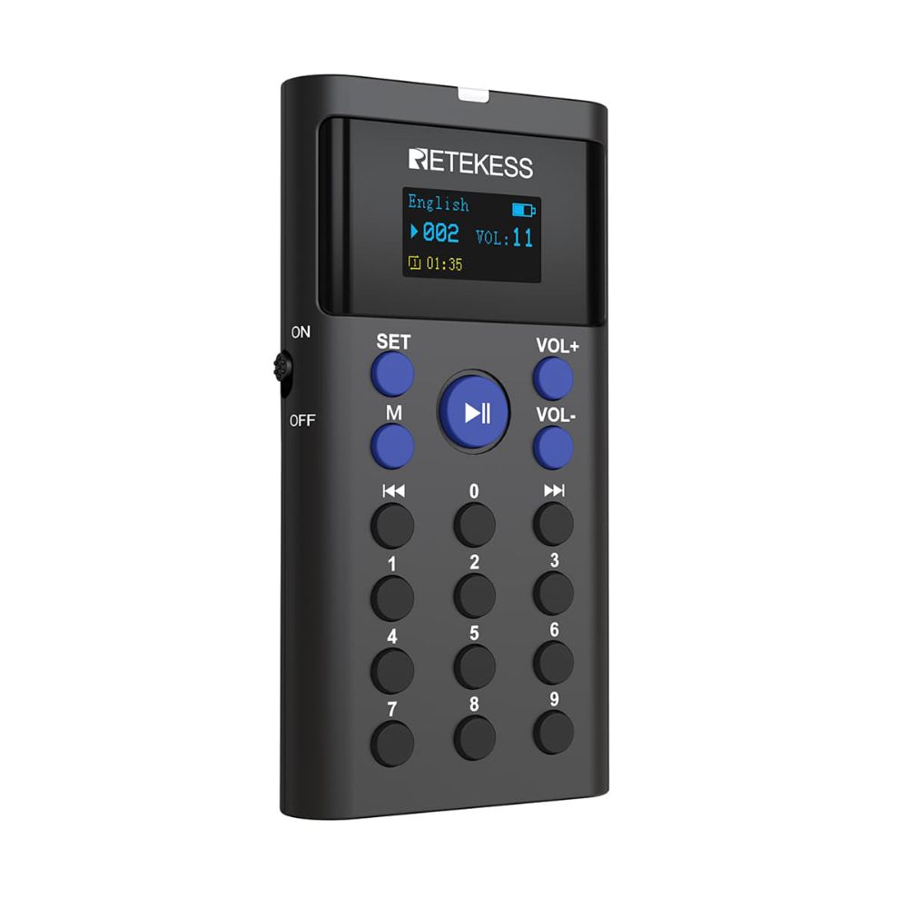 Retekess TT128 Museum Audio Tour Devices with 28-Port Charging Case is Suitable for Museums, Cultural Heritage Sites, Exhibition Halls, Tourist Attractions