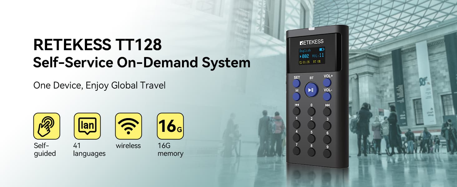 tt128b bluetooth-self-guided-tour-guide-system