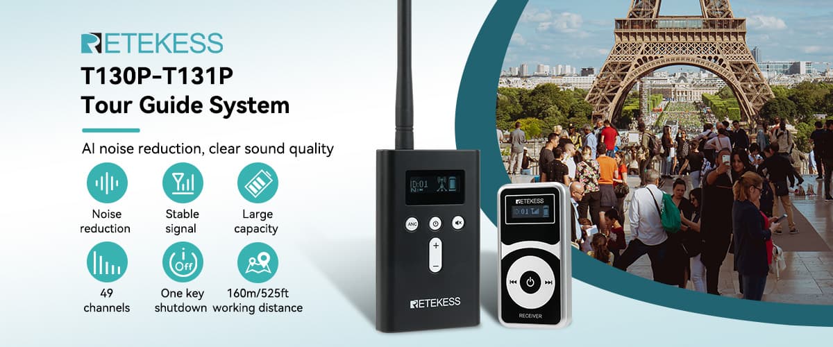 retekess t130p t131p tourguide system